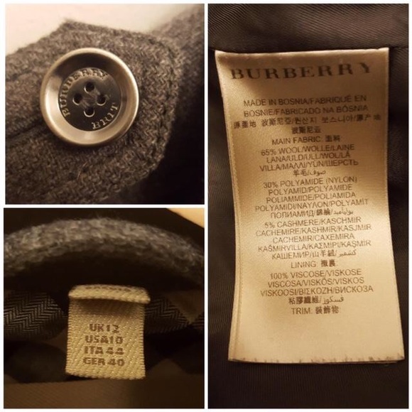 SALE!!! BURBERRY Winter Wool & Cashmere Pea coat - Picture 8 of 8